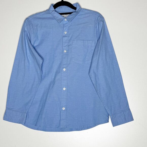 New Old Navy Lightweight Oxford Uniform Button Down Shirt Boys Size 10-12 Plus - Picture 1 of 9